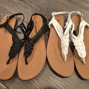 American Eagle Sandals (set of 2)